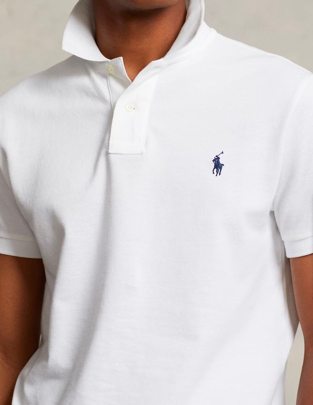 Classic Fit Stretch Mesh Polo Shirt