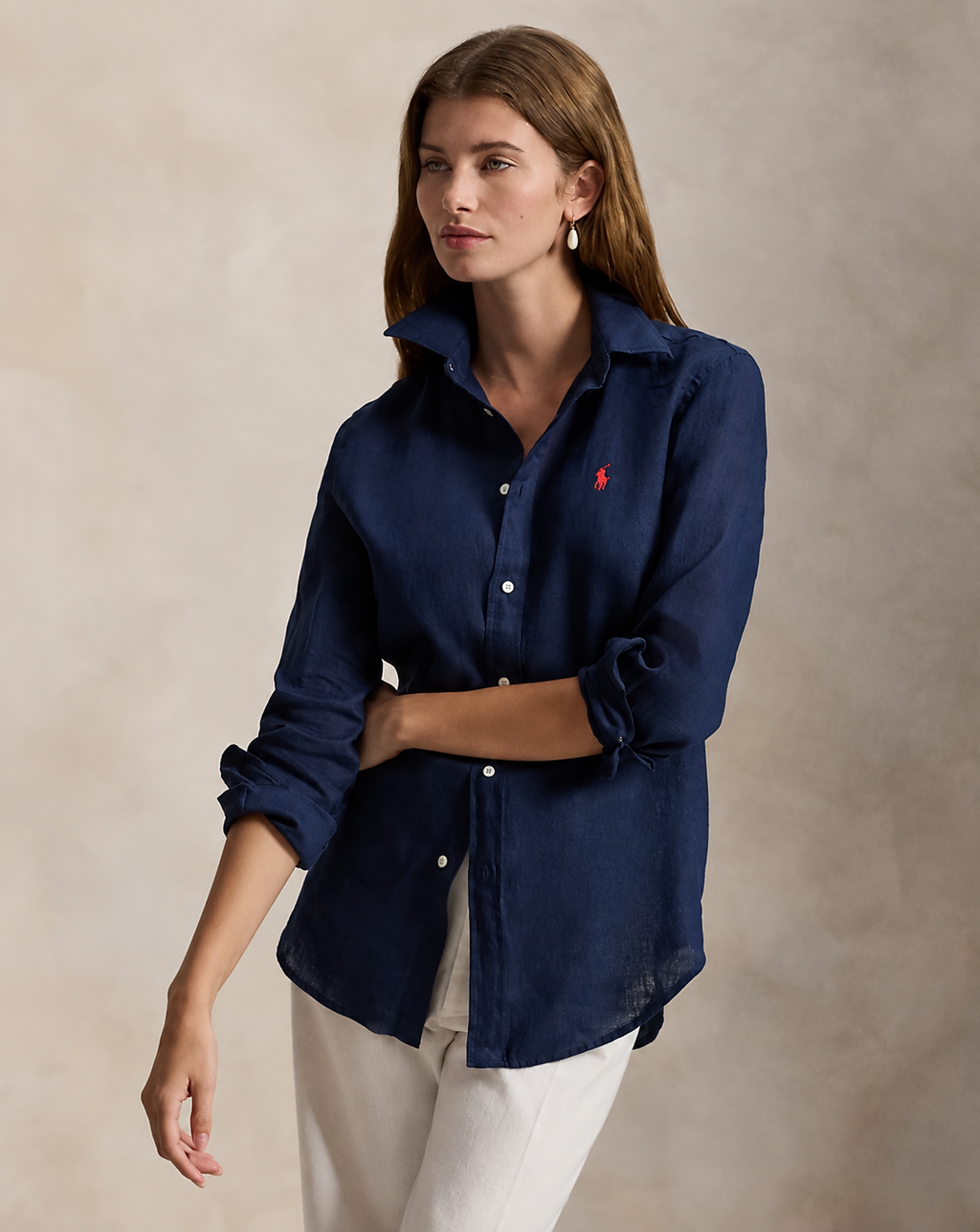 Polo Ralph Lauren Women’s Linen-Blend Shirt