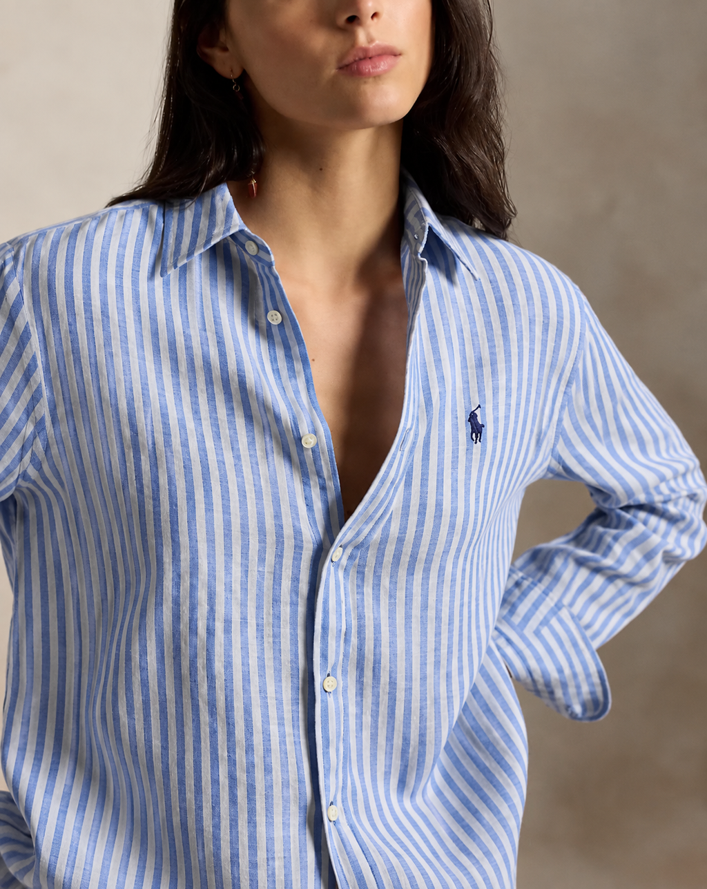 Polo Ralph Lauren Women’s Linen-Blend Shirt
