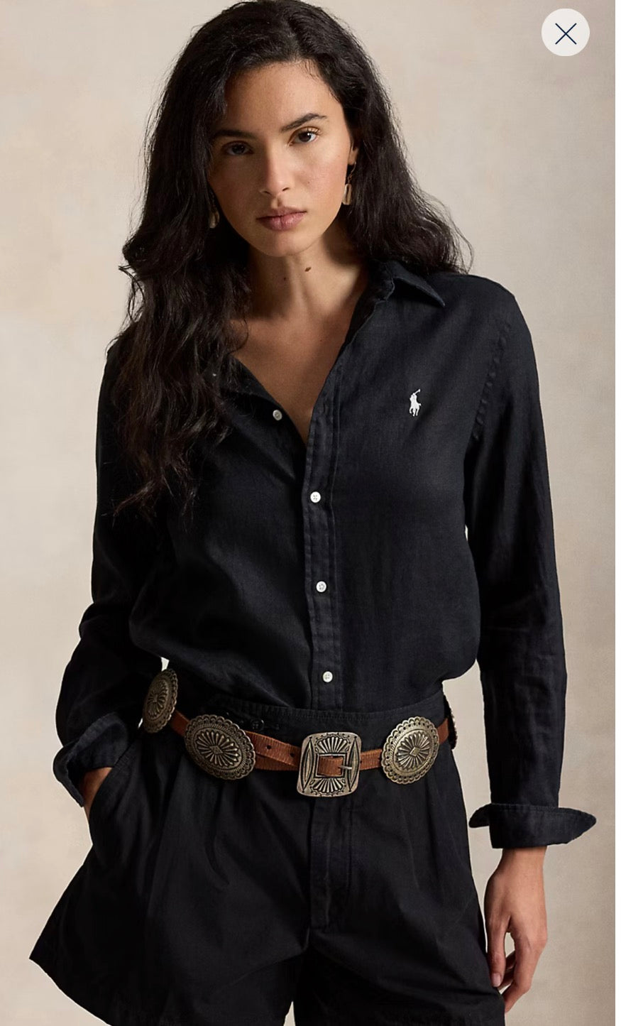 Women’s Ralph Lauren Linen-Blend Shirt