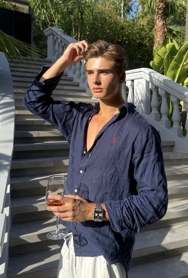 Men’s Ralph Lauren Linen-Blend Shirt